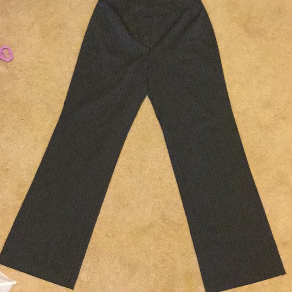 Grey striped pants